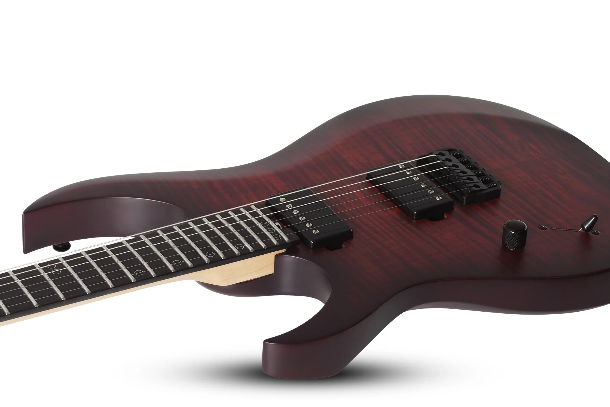 Schecter Sunset-6 Extreme Left-Handed Electric Guitar - Scarlet Burst - Image 8