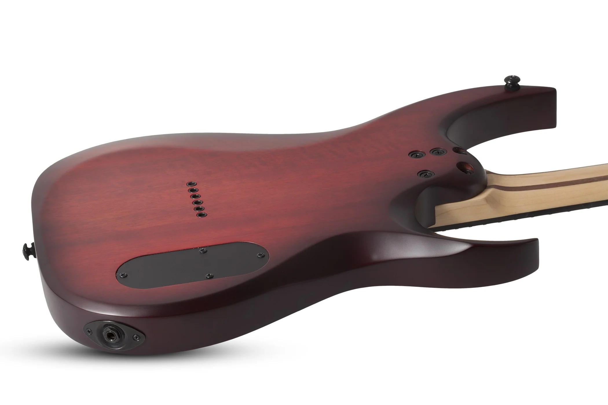 Schecter Sunset-6 Extreme Left-Handed Electric Guitar - Scarlet Burst - Image 9