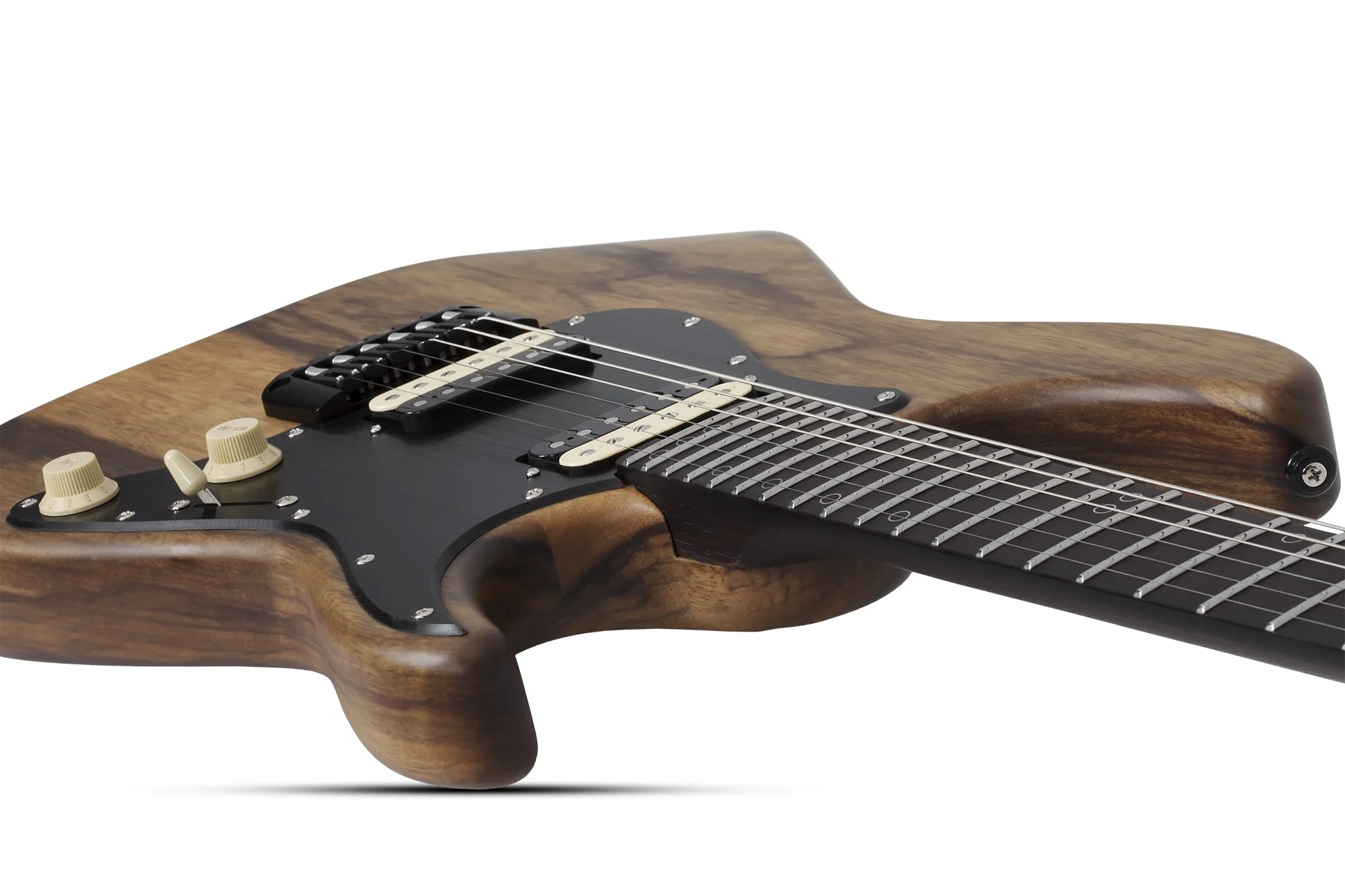 Schecter Svss Exotic HT Black Limba Electric Guitar - Black Limba - Image 6