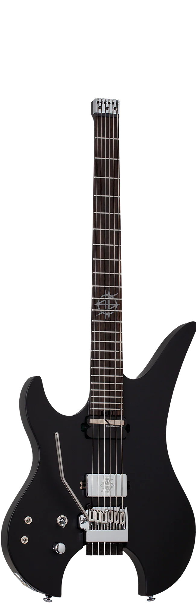 Schecter Synyster Gates Custom- 6 TR-S Headless Left-Handed Electric Guitar - Satin Black