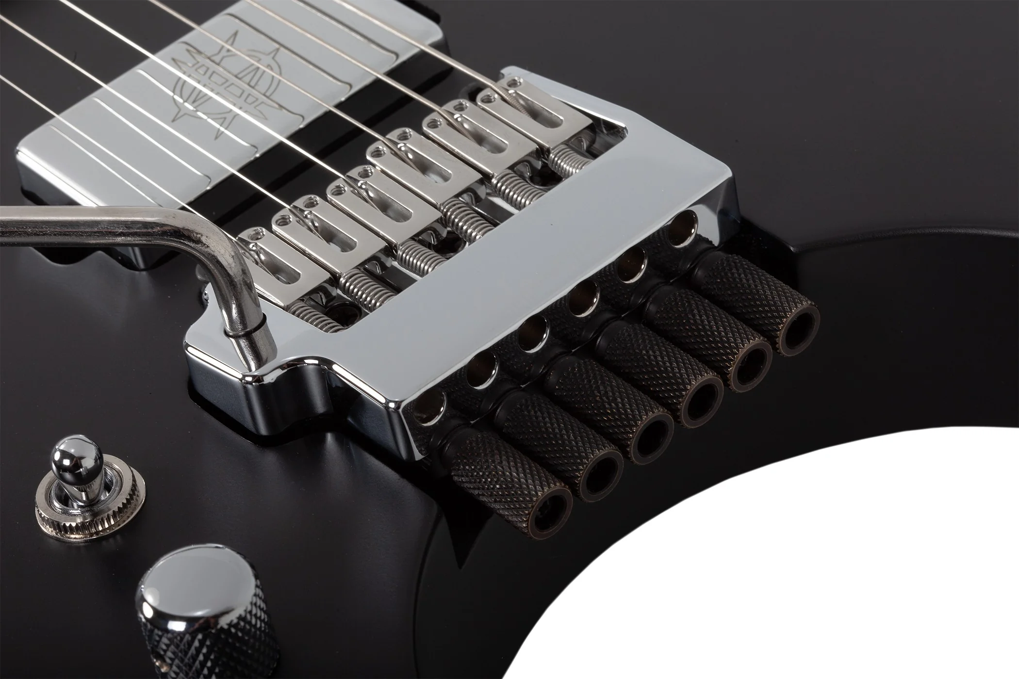 Schecter Synyster Gates Custom- 6 TR-S Headless Left-Handed Electric Guitar - Satin Black - Image 3