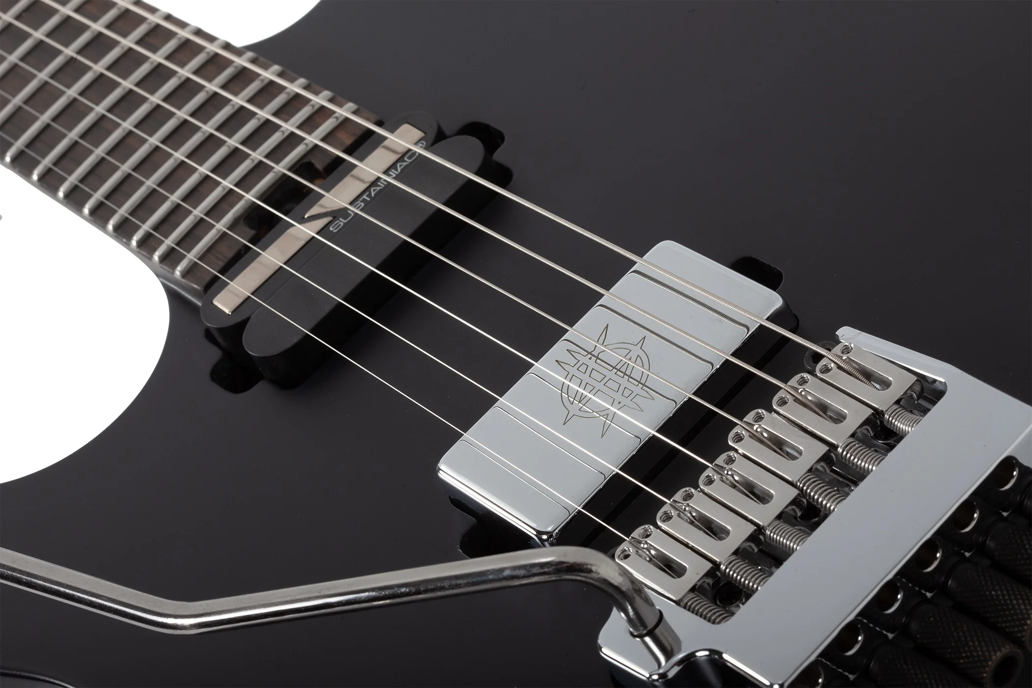 Schecter Synyster Gates Custom- 6 TR-S Headless Left-Handed Electric Guitar - Satin Black - Image 5