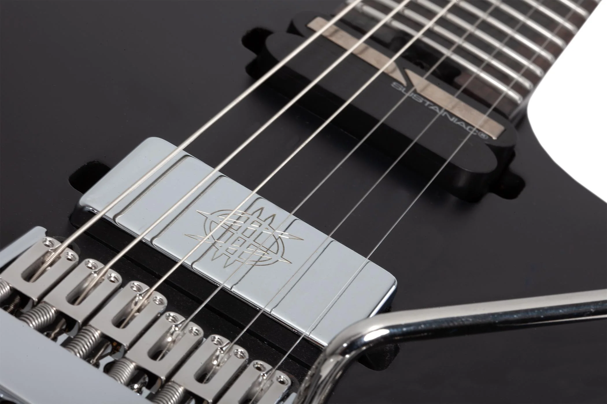 Schecter Synyster Gates Custom-6 TR-S Signature Headless Electric Guitar - Black - Image 4