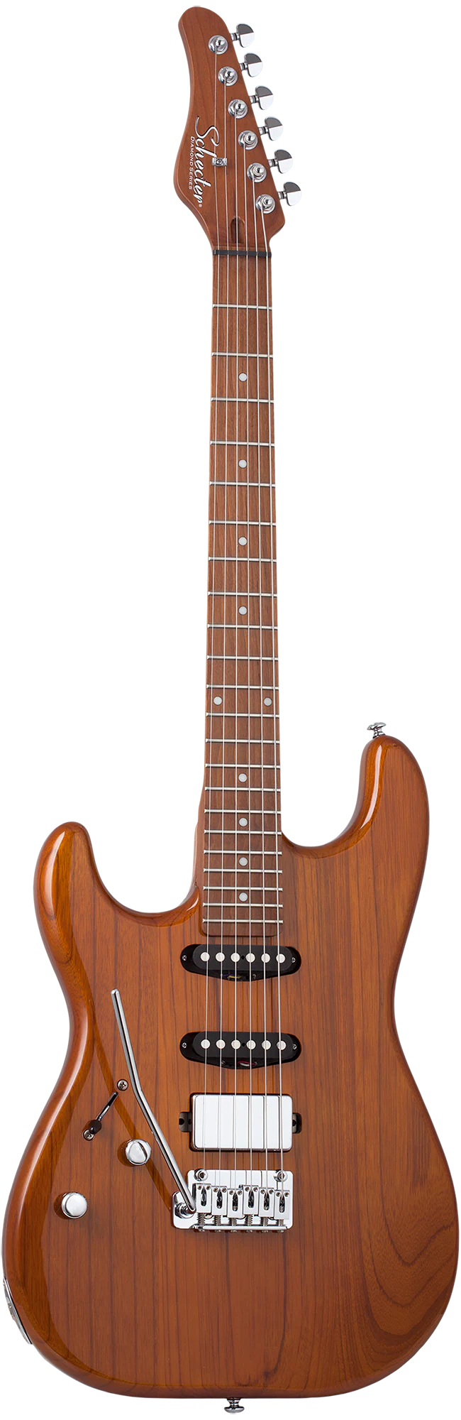 Schecter Traditional Van Nuys Left-Handed Electric Guitar - Gloss Natural Ash - Image 2