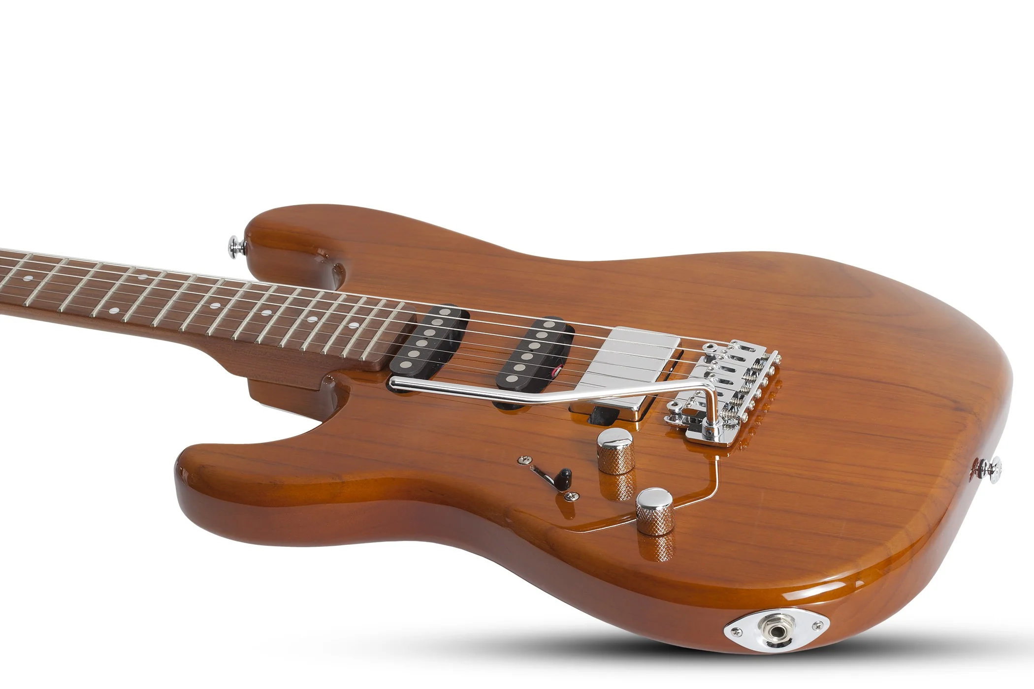 Schecter Traditional Van Nuys Left-Handed Electric Guitar - Gloss Natural Ash - Image 3