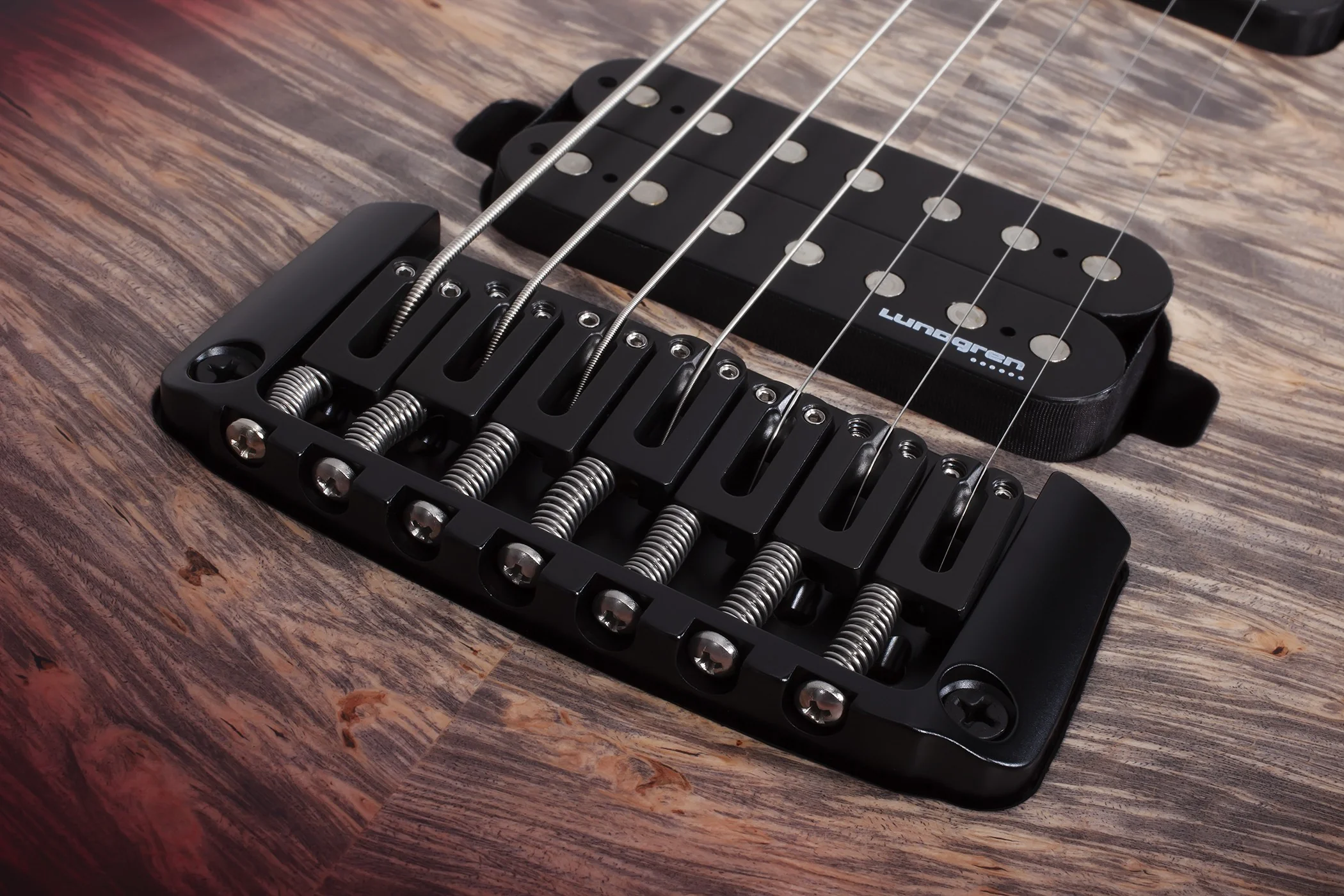Schecter USA Keith Merrow KM-7 MK-III Pro Signature Electric Guitar - Bloodlust Crystal Burl - Image 5