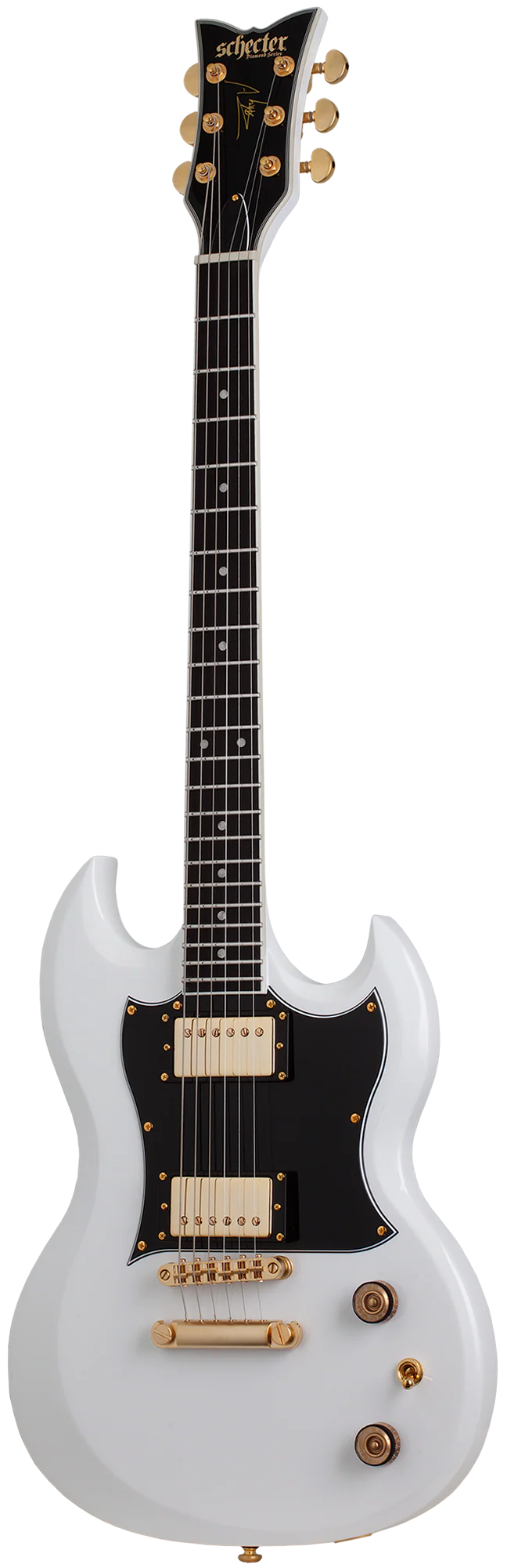Schecter ZV-H6LLYW66D Electric Guitar - Gloss White - Image 2