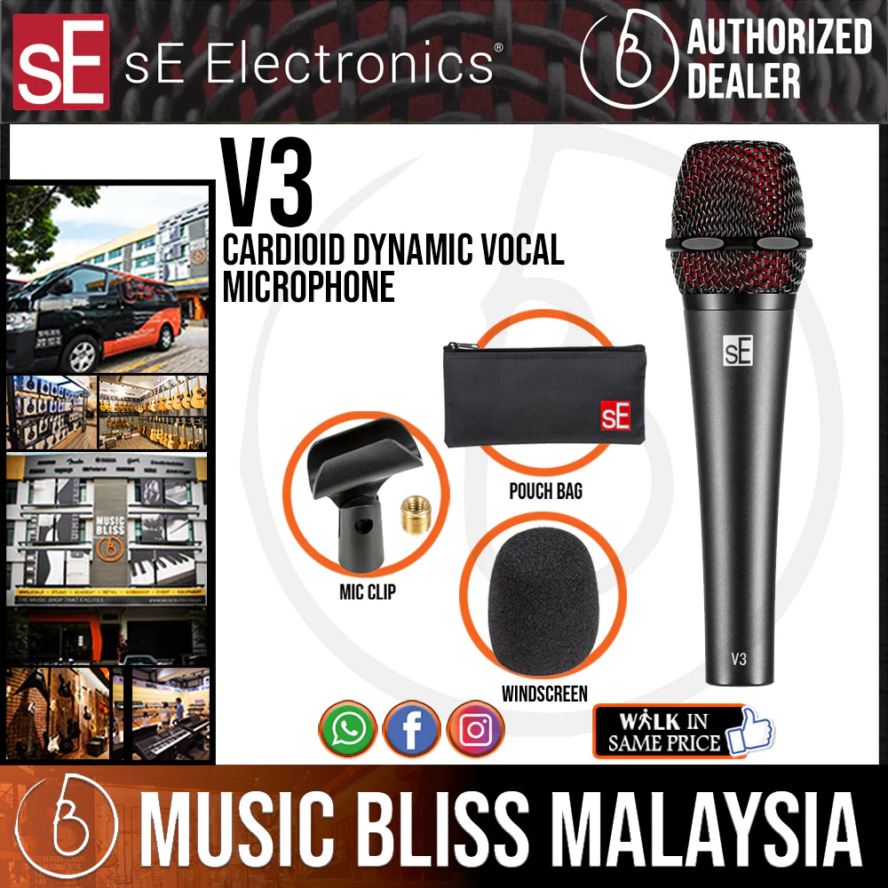 SE Electronics V3 Cardioid Dynamic Vocal Microphone