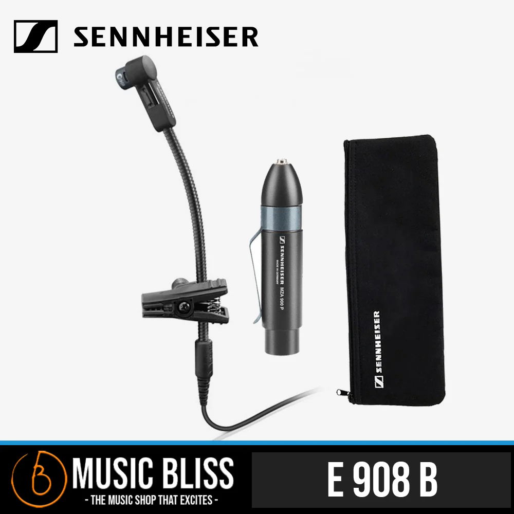 Sennheiser e 908 B Condenser Gooseneck Clip-on Microphone