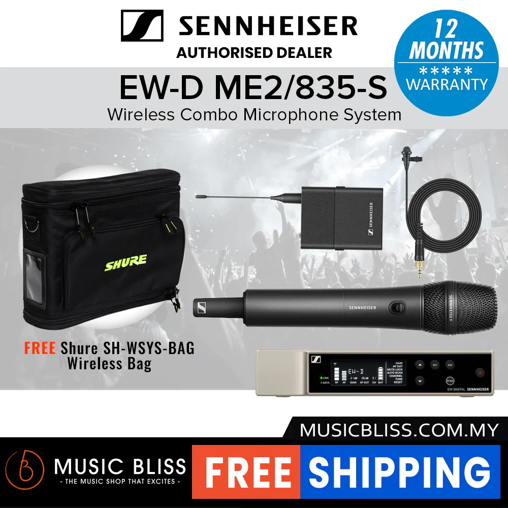 Sennheiser EW-D ME2/835-S SET Digital Wireless Combo Microphone System - Image 3