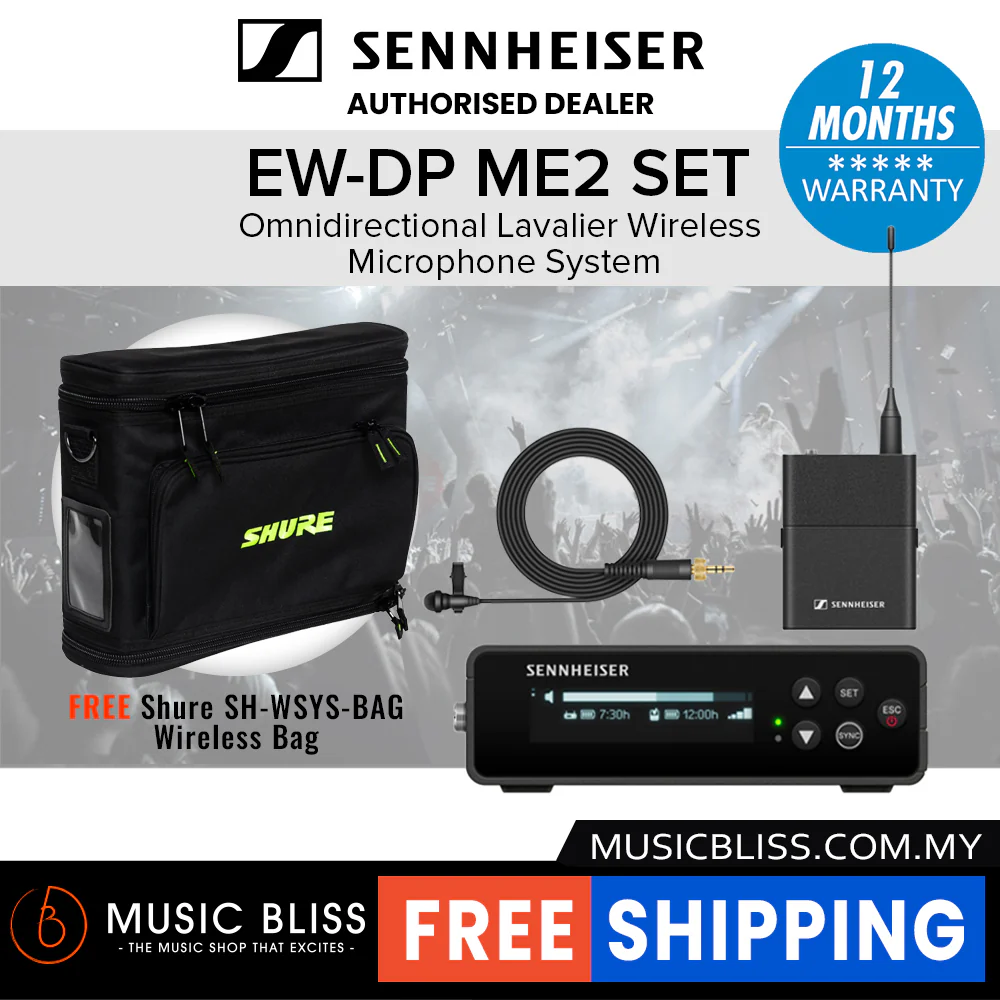 Sennheiser EW-DP ME2 Omnidirectional Lavalier Wireless Microphone System - Image 2