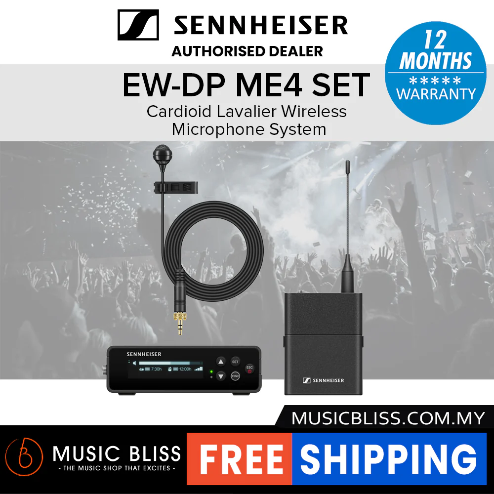 Sennheiser EW-DP ME4 Cardioid Lavalier Wireless Microphone System