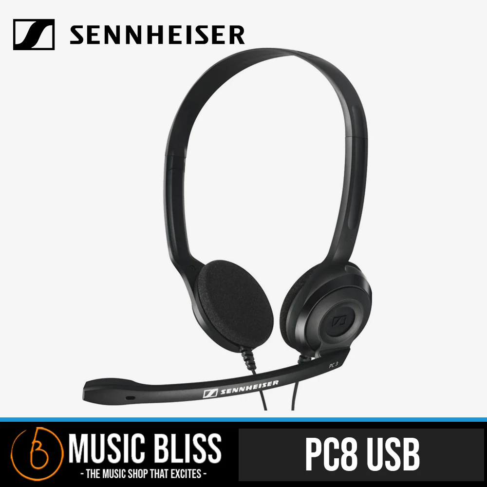 EPOS | Sennheiser PC 8 USB Stereo PC Headset with Noise Cancelling Microphone