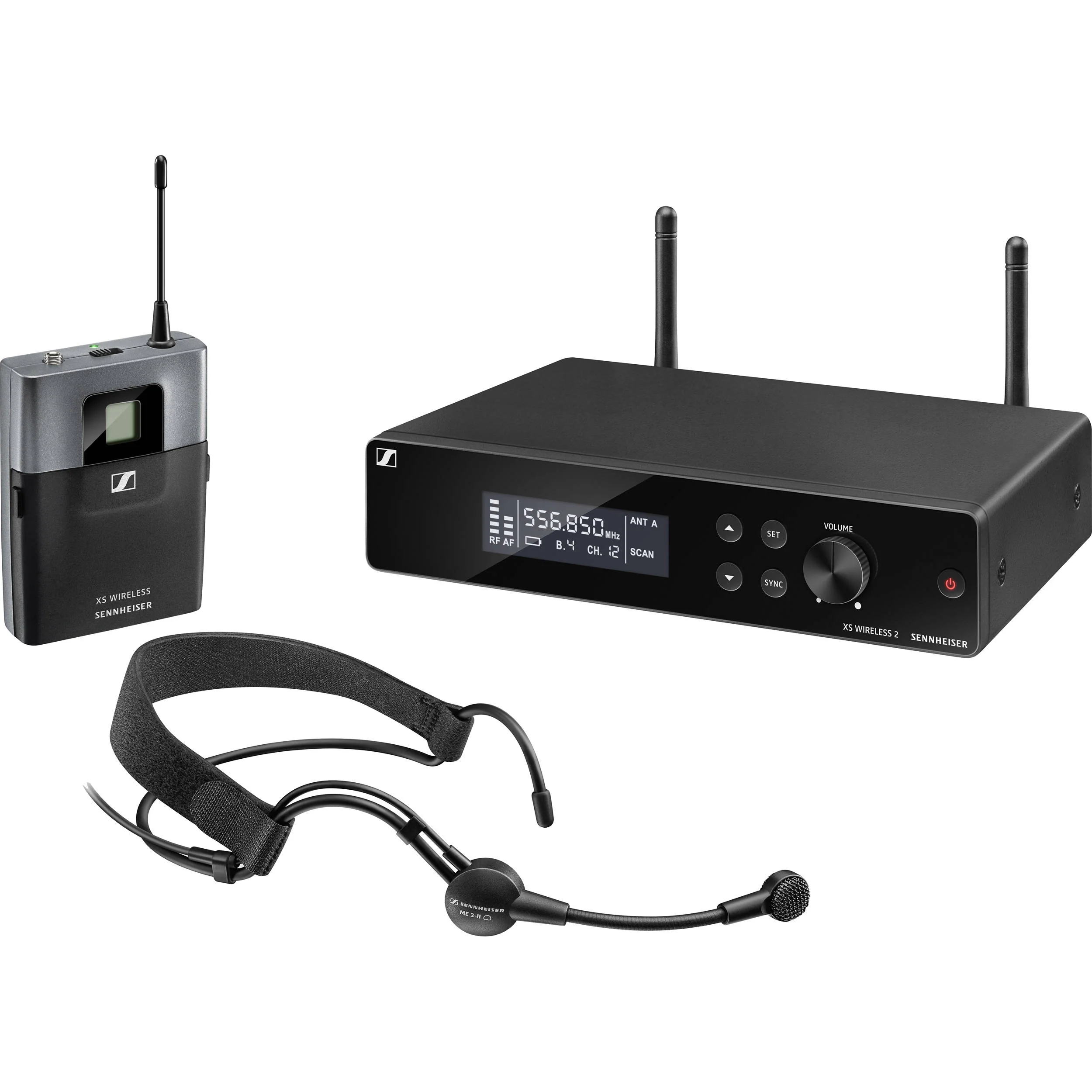 Sennheiser XSW 2-ME3 Wireless Headworn Microphone System with ME 3 Headworn Mic - Image 4