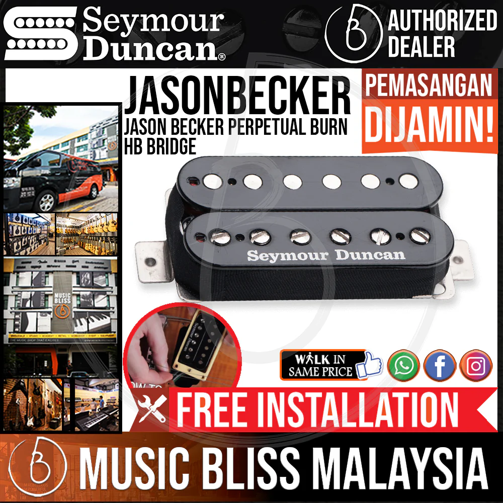 Seymour Duncan Jason Becker Perpetual Burn HB Bridge - Black [Free In-Store Installation]