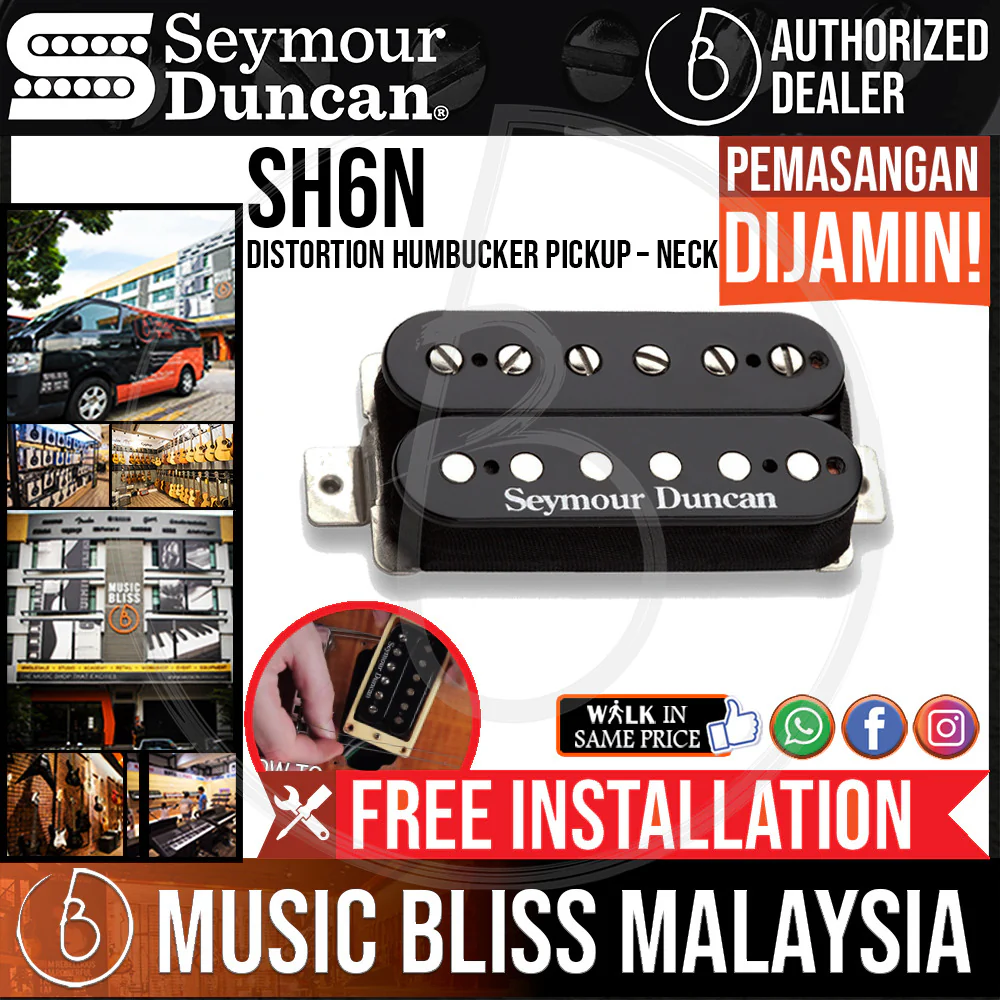 Seymour Duncan SH-6N Distortion Humbucker Pickup – Neck [Free In-Store Installation]