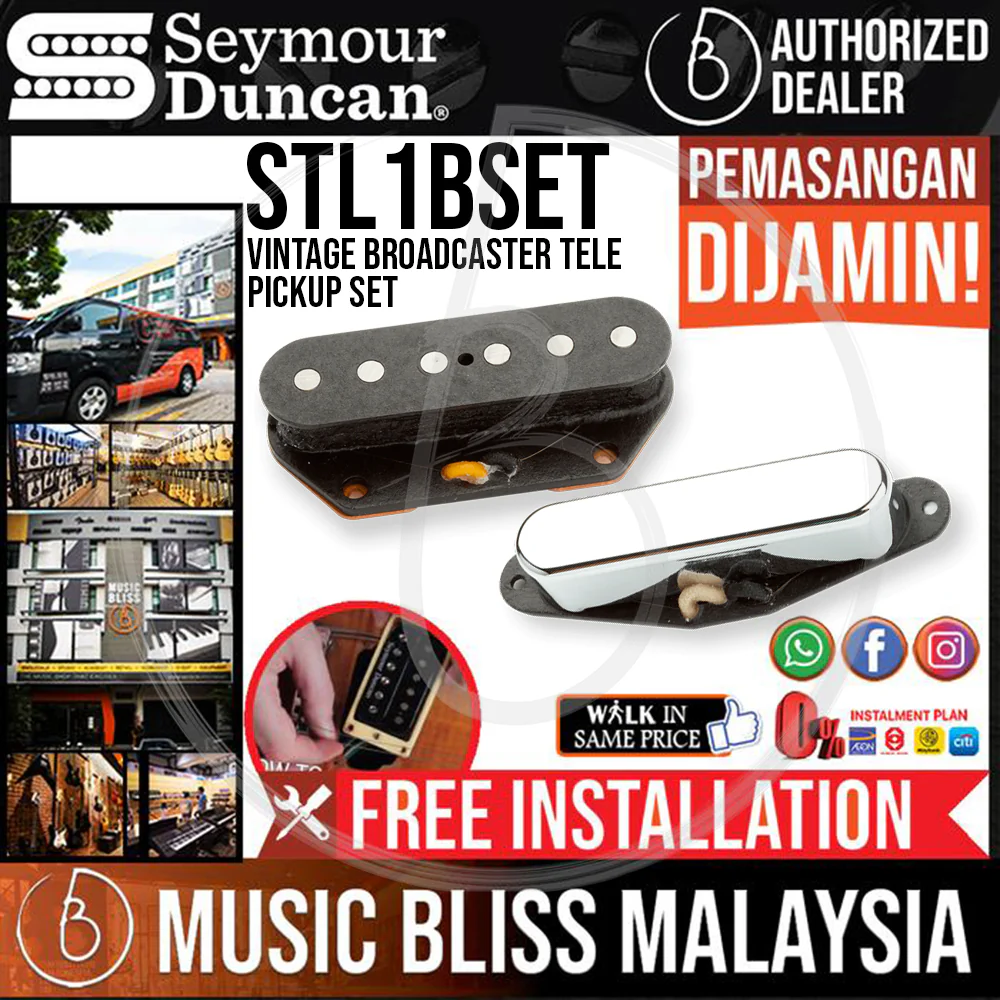 Seymour Duncan STL-1B Vintage Broadcaster Tele Pickup Set [Free In-Store Installation]