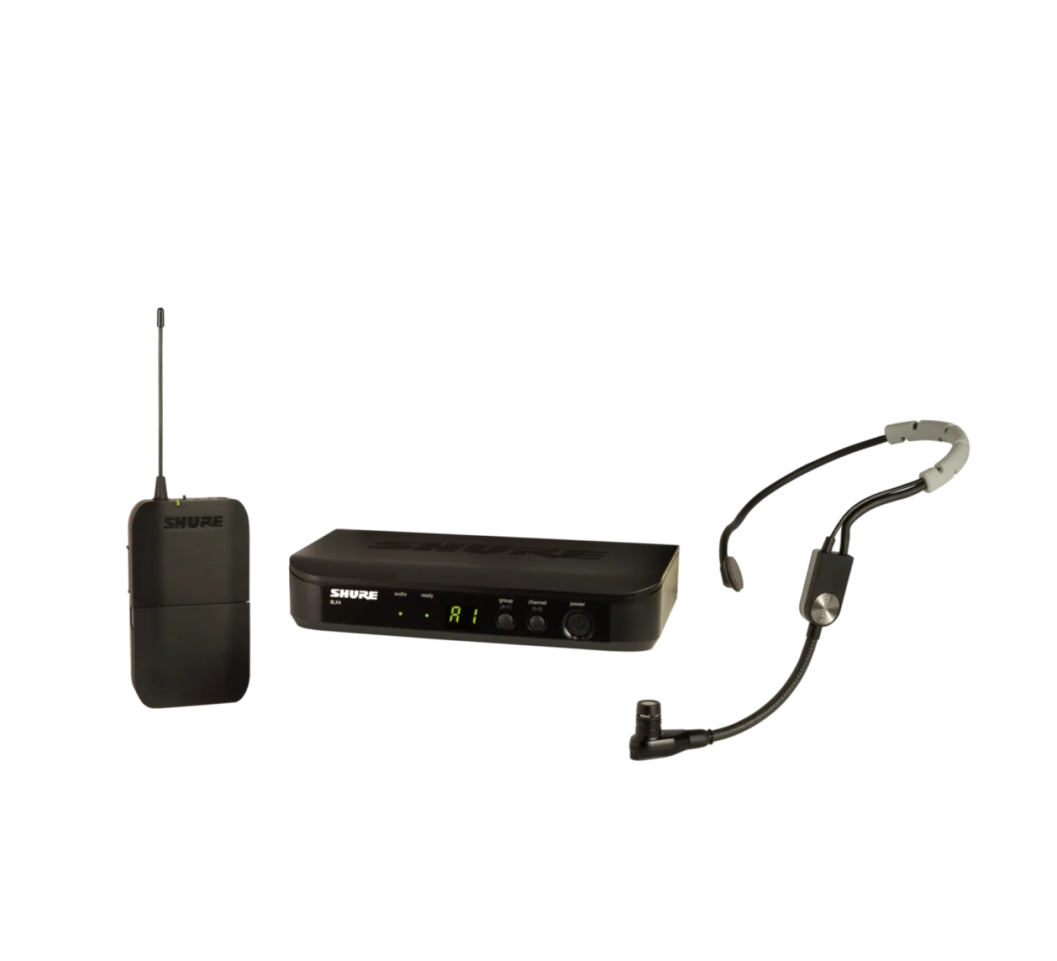 Shure BLX14R/SM35 Headworn Wireless System, BLX4R Wireless Receiver, BLX1 Bodypack Transmitter & SM35 Headset Microphone - Image 5
