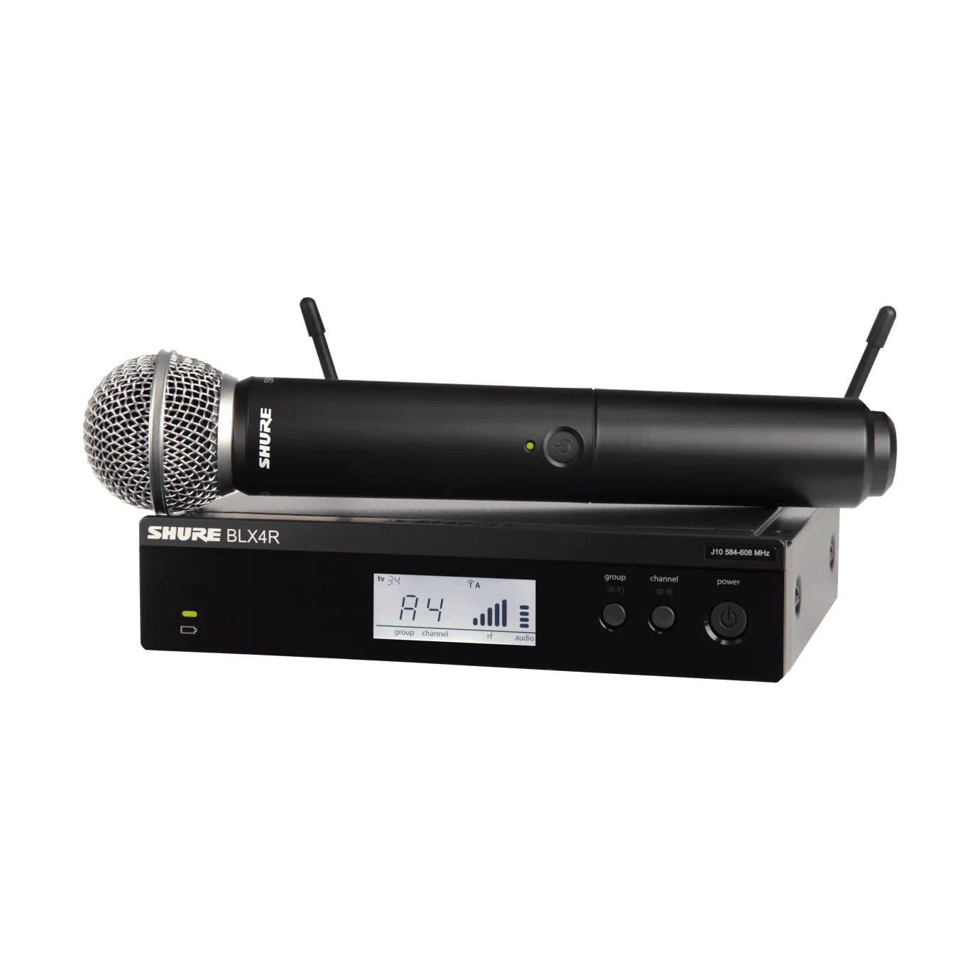 Shure BLX24R/SM58 Handheld Wireless System, BLX4R Wireless Transmitter & BLX2/SM58 Handheld Transmitter - Image 6