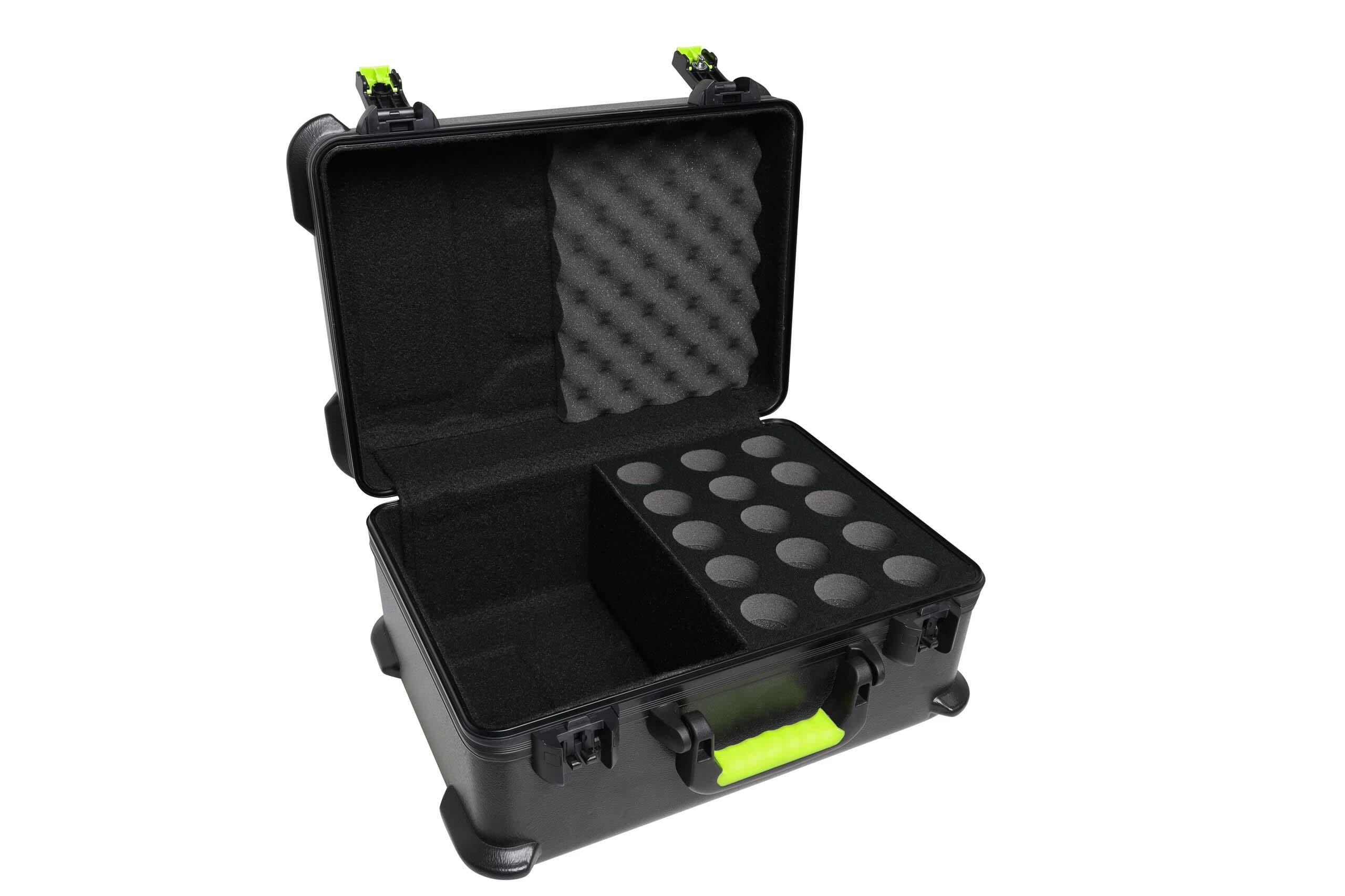Shure by Gator SH-MICCASE15 Molded Case with Drops for 15 Microphones - Image 6