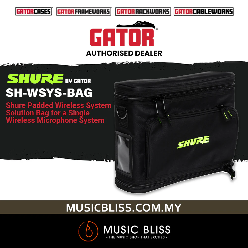 Shure by Gator SH-WSYS-BAG Wireless System Solution Series Bag