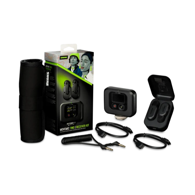 Shure MoveMic Two Wireless Lavalier Microphone Receiver Kit - Image 3
