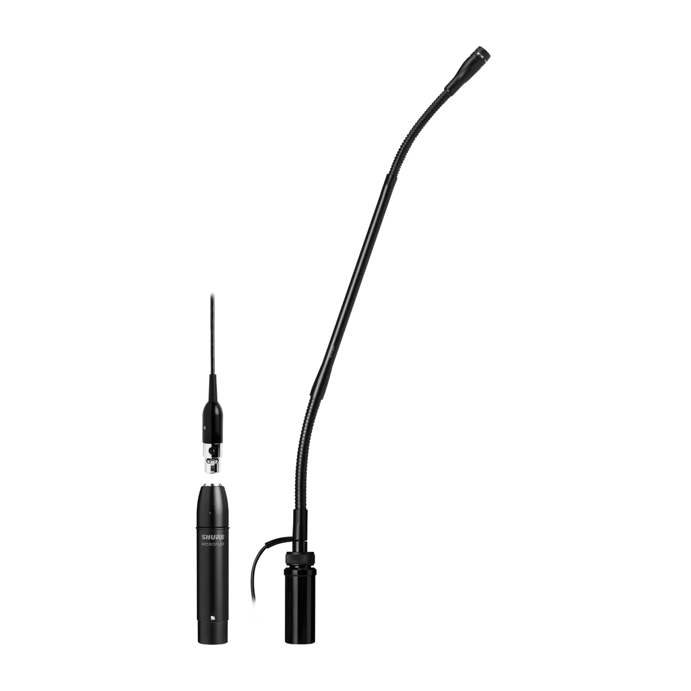 Shure MX412SE/S 12 inch Supercardioid Gooseneck Microphone with Preamp, Mute Switch, and Side-exit Cable - Image 3