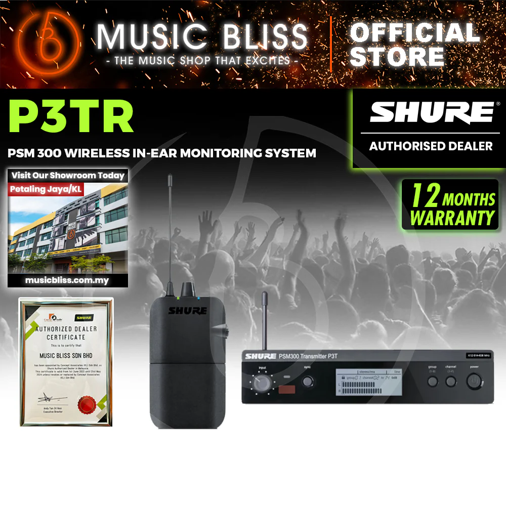 Shure P3TR PSM 300 Wireless In-Ear Monitoring System