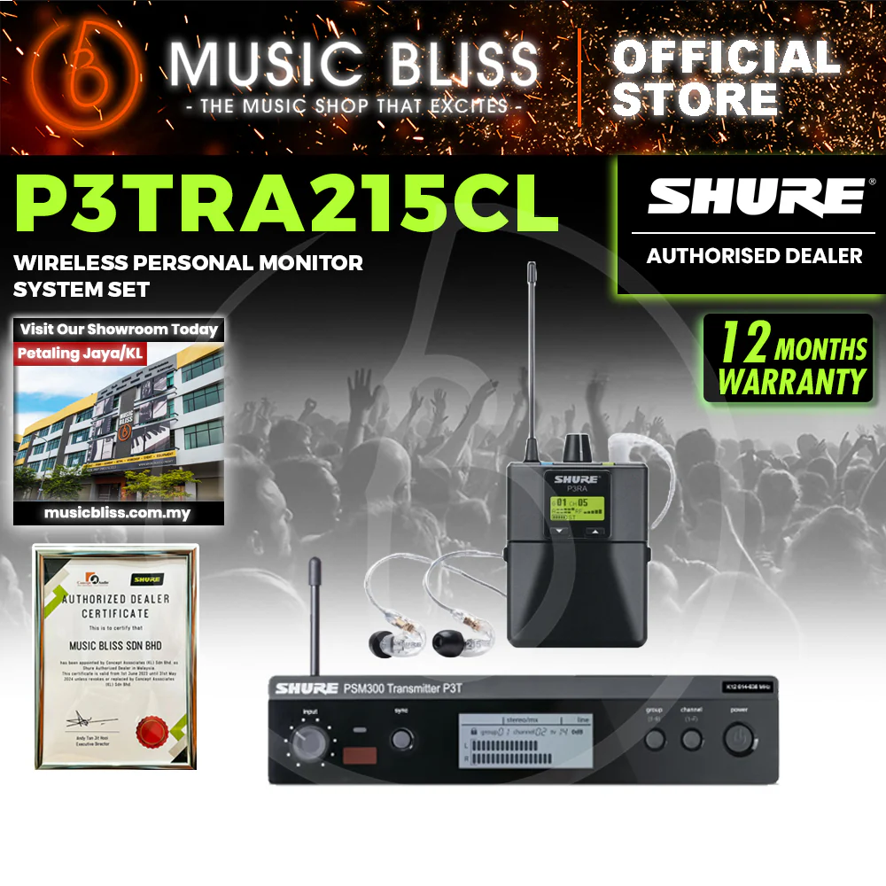 Shure P3TRA215CL Wireless In-ear Monitor System