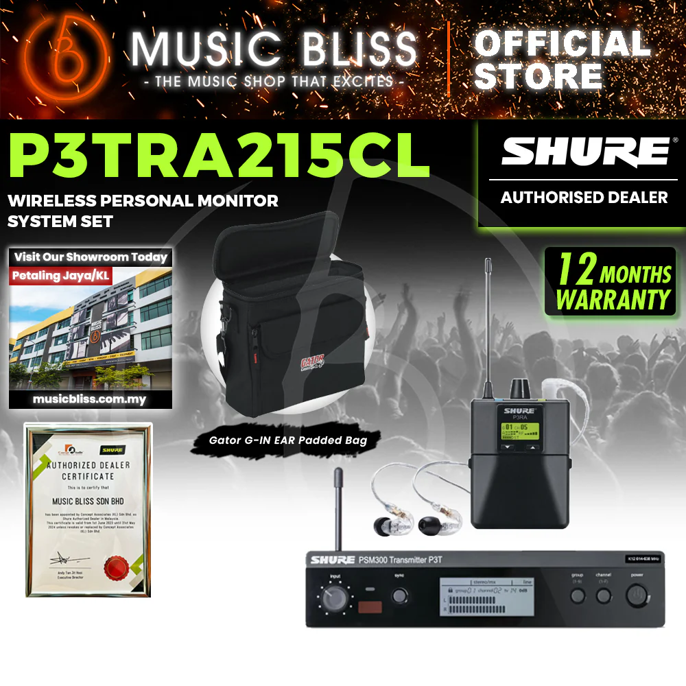 Shure P3TRA215CL Wireless In-ear Monitor System - Image 2