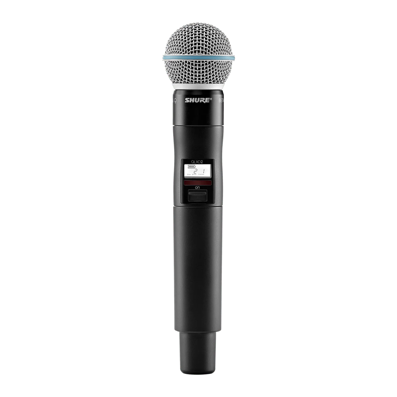 Shure QLXD2/BETA58A Wireless Handheld Microphone Transmitter with Beta 58 Capsule - Image 3