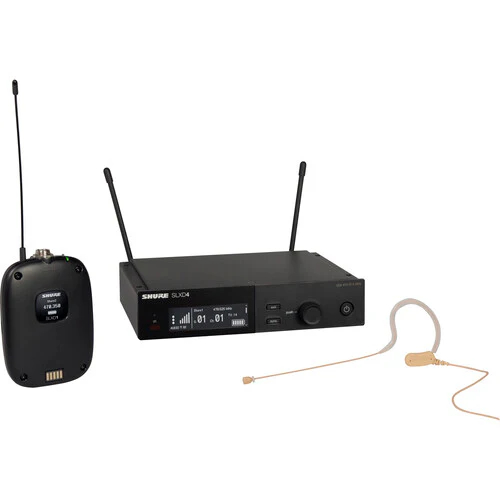 Shure SLXD14/153T Wireless Earset Microphone System with SLXD1 Bodypack Transmitter and MX153T Earset - Image 5