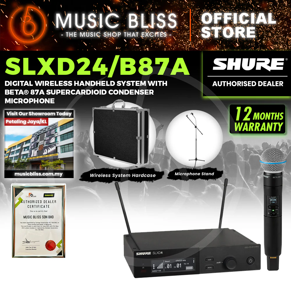 Shure SLXD24/B87A Wireless System with Beta 87A Handheld Transmitter - Image 2