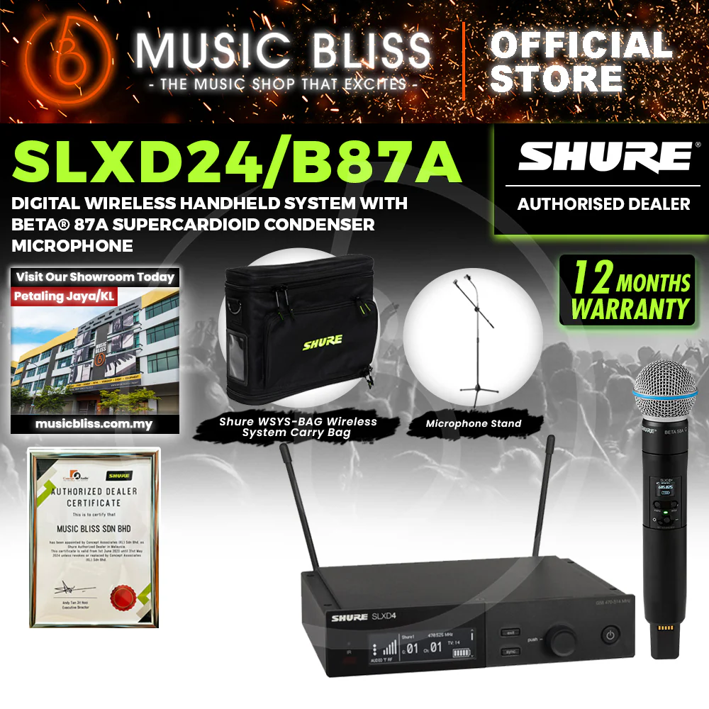 Shure SLXD24/B87A Wireless System with Beta 87A Handheld Transmitter - Image 3