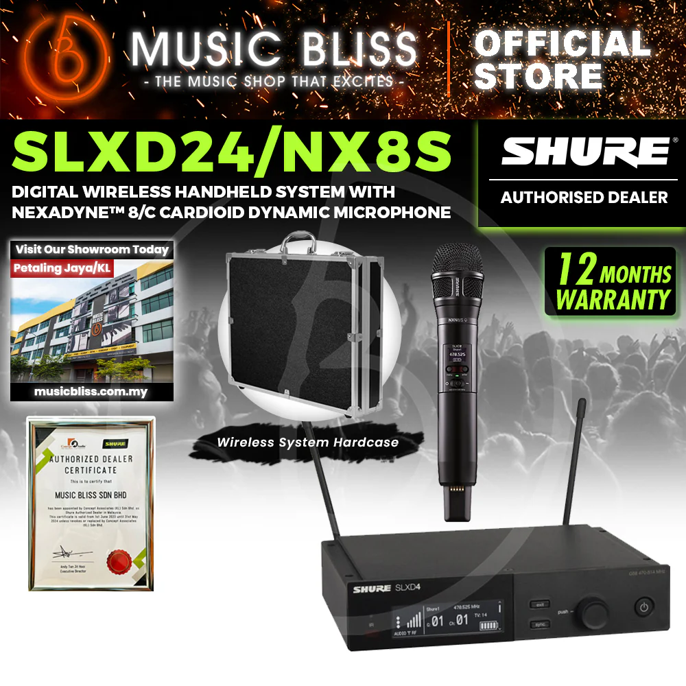 Shure SLXD24/NX8S Wireless System With Nexadyne 8/S Handheld Transmitter - Image 2