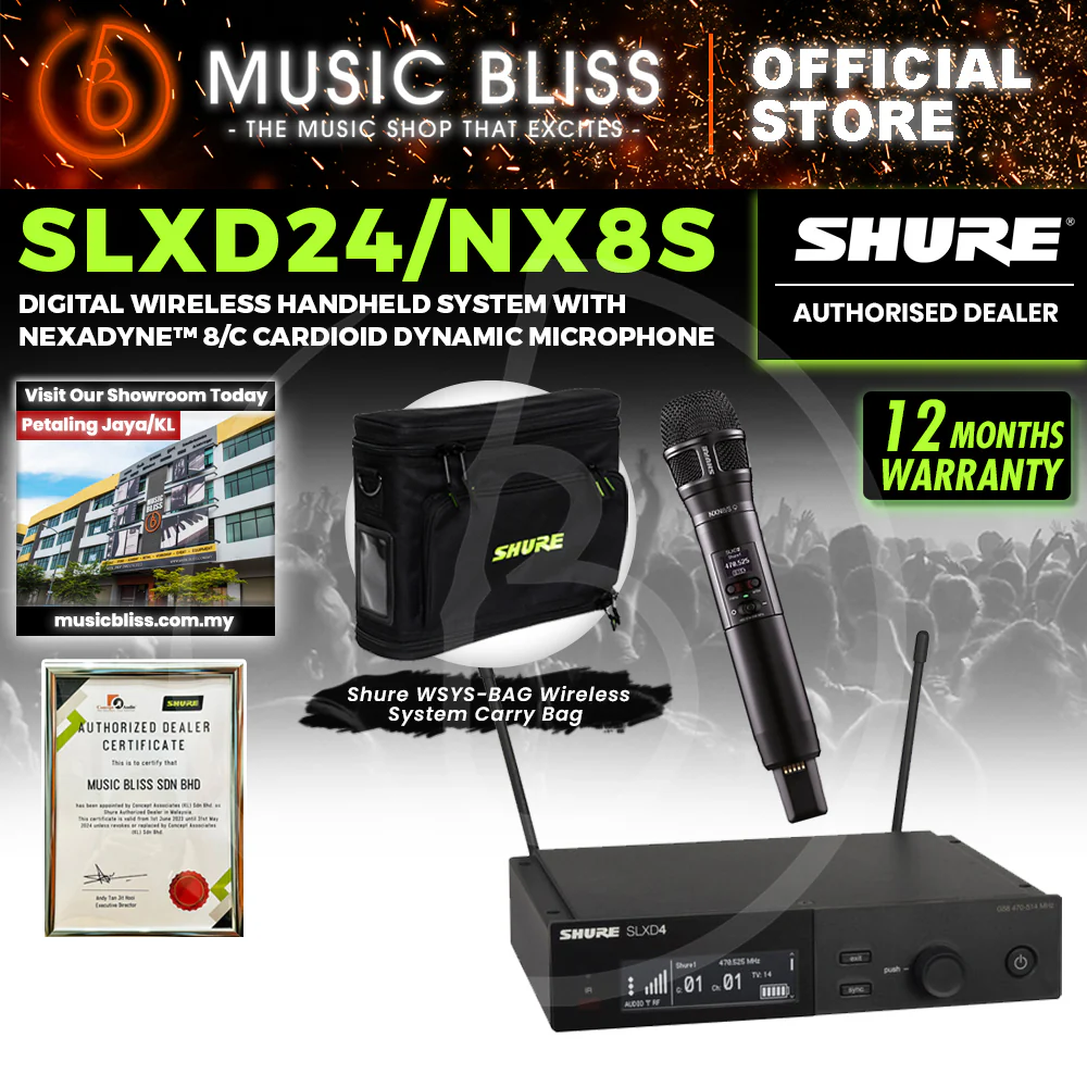 Shure SLXD24/NX8S Wireless System With Nexadyne 8/S Handheld Transmitter - Image 3