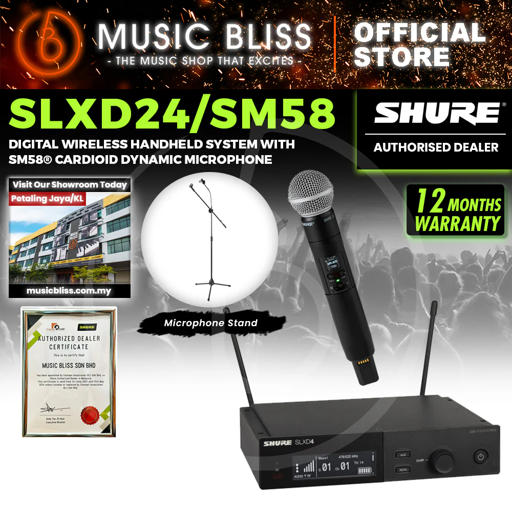 Shure SLXD24/SM58 Wireless System with SM58 Handheld Transmitter - Image 2