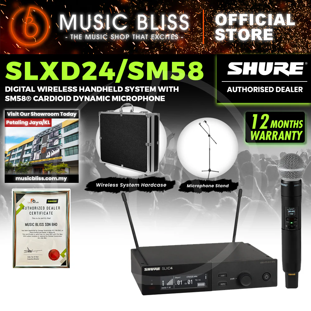 Shure SLXD24/SM58 Wireless System with SM58 Handheld Transmitter - Image 3