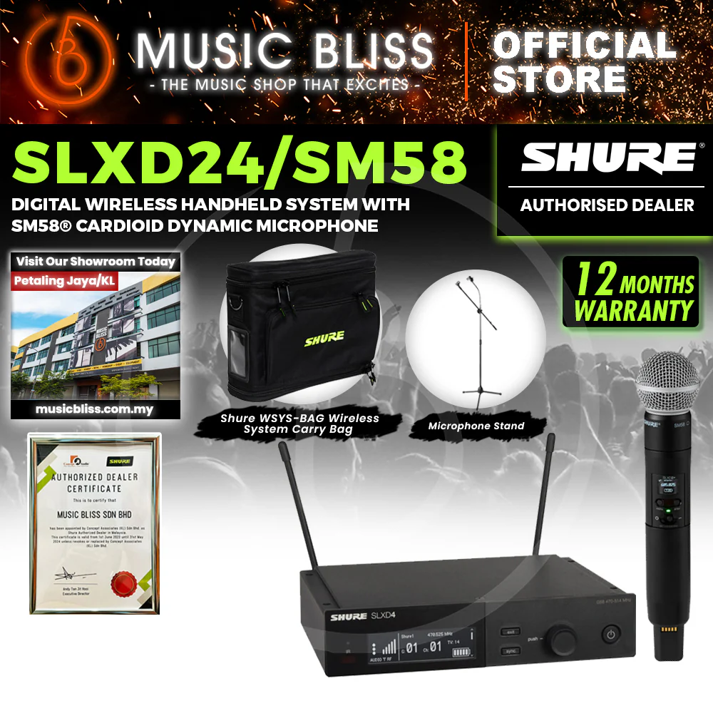 Shure SLXD24/SM58 Wireless System with SM58 Handheld Transmitter - Image 4