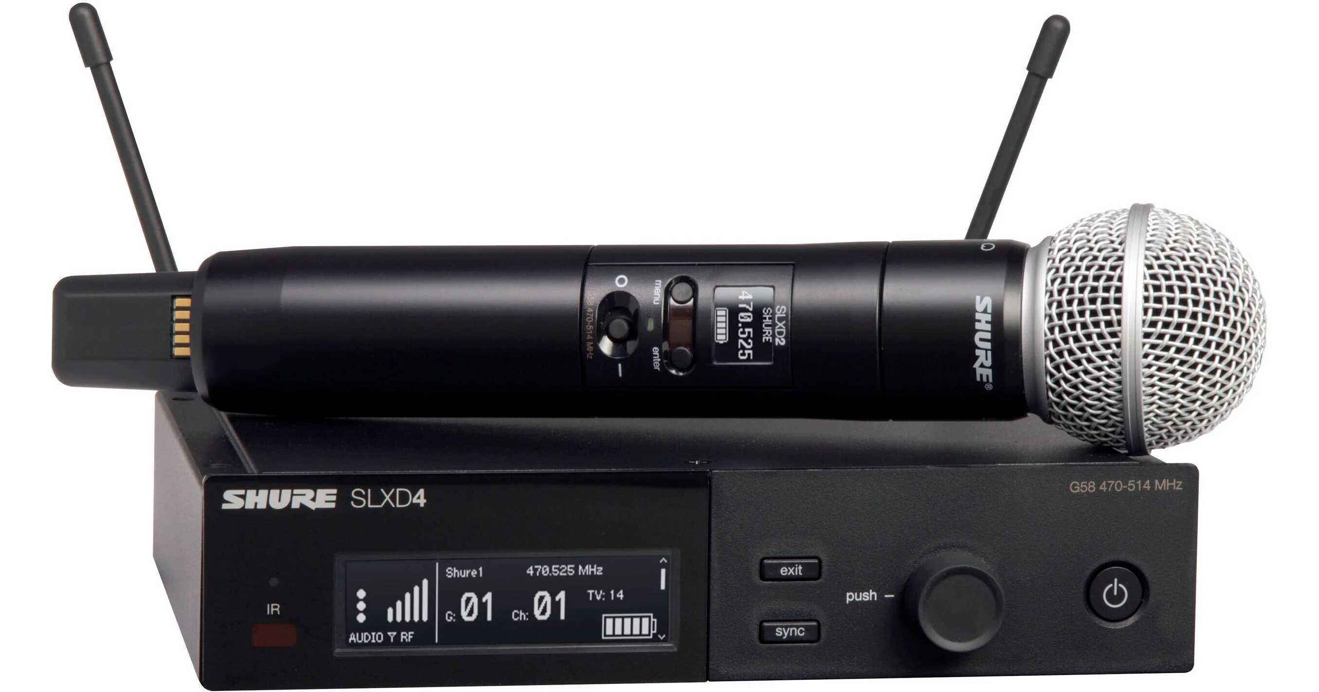 Shure SLXD24/SM58 Wireless System with SM58 Handheld Transmitter - Image 6