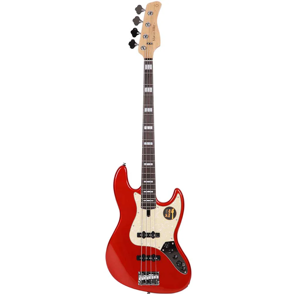 Sire (2nd Gen) Marcus Miller V7 Alder 4-String Signature Bass Guitar - Bright Metallic Red - Image 2