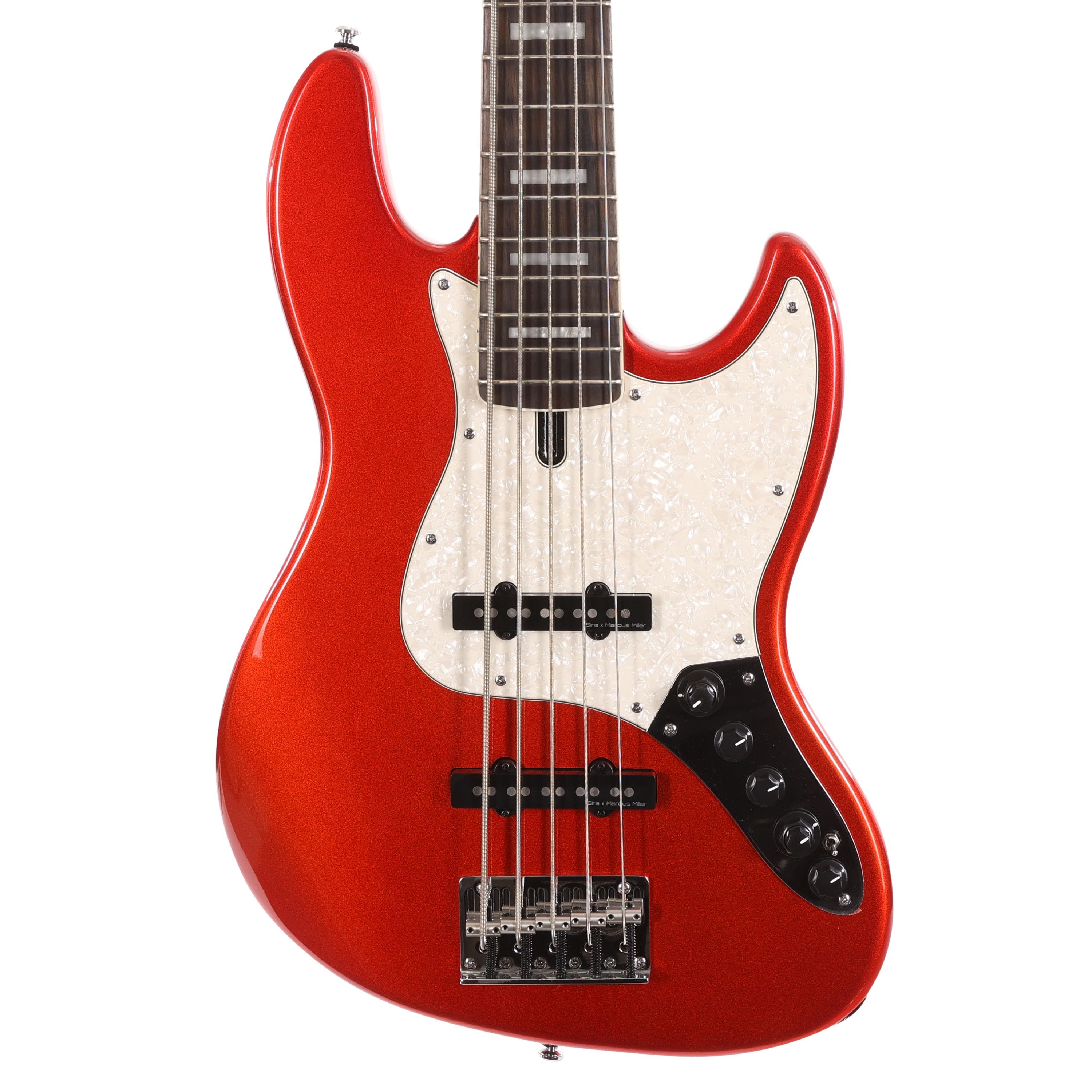 Sire (2nd Gen) Marcus Miller V7 Alder 5-String Signature Bass Guitar - Bright Metallic Red - Image 3