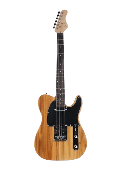 Smiger S-G17-N Budget Beginner Electric Guitar - SS Tele Style Natural for Rock Kapak - Image 5