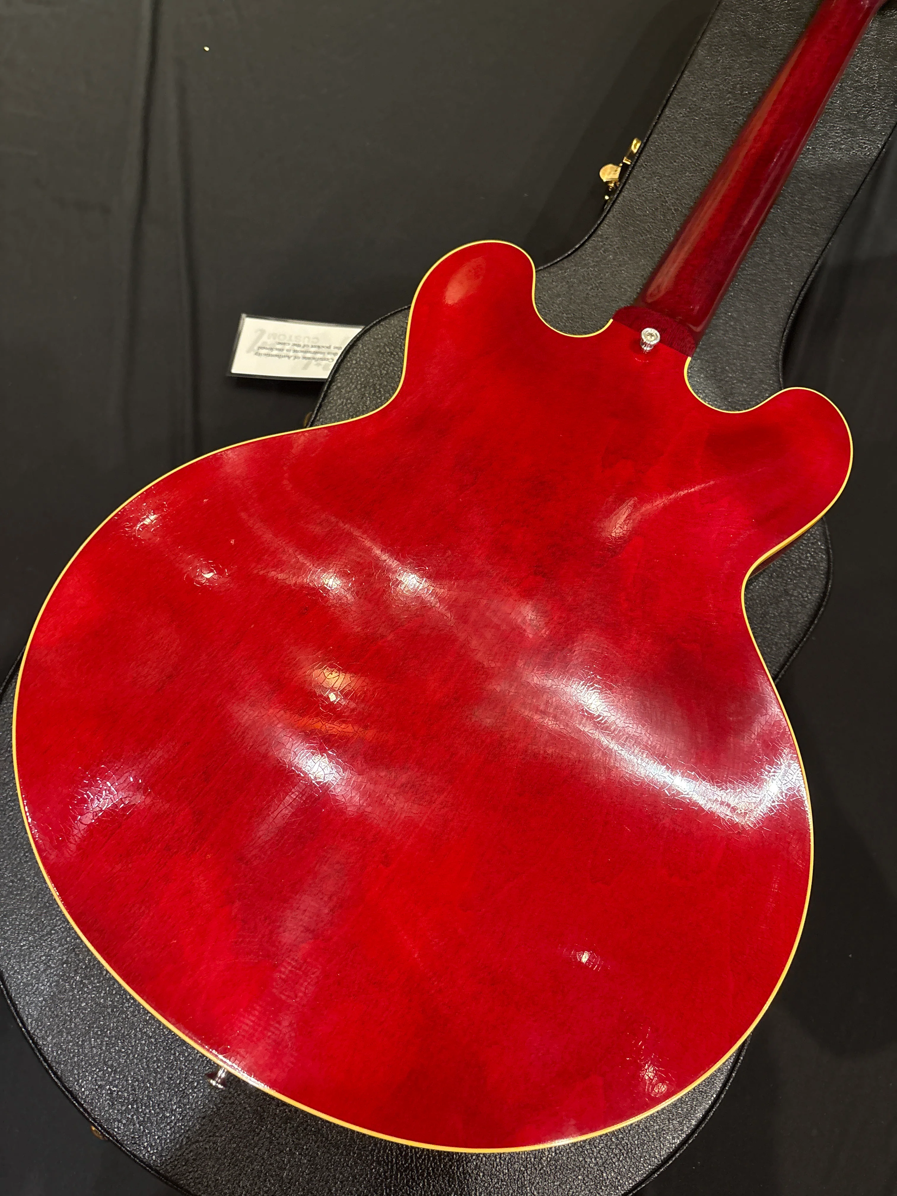[SN 140246] CERTIFIED USED GIBSON 1961 ES-335 REISSUE ULTRA LIGHT AGED SEMI-HOLLOWBODY ELECTRIC GUITAR - 60S CHERRY [2024] - Image 7
