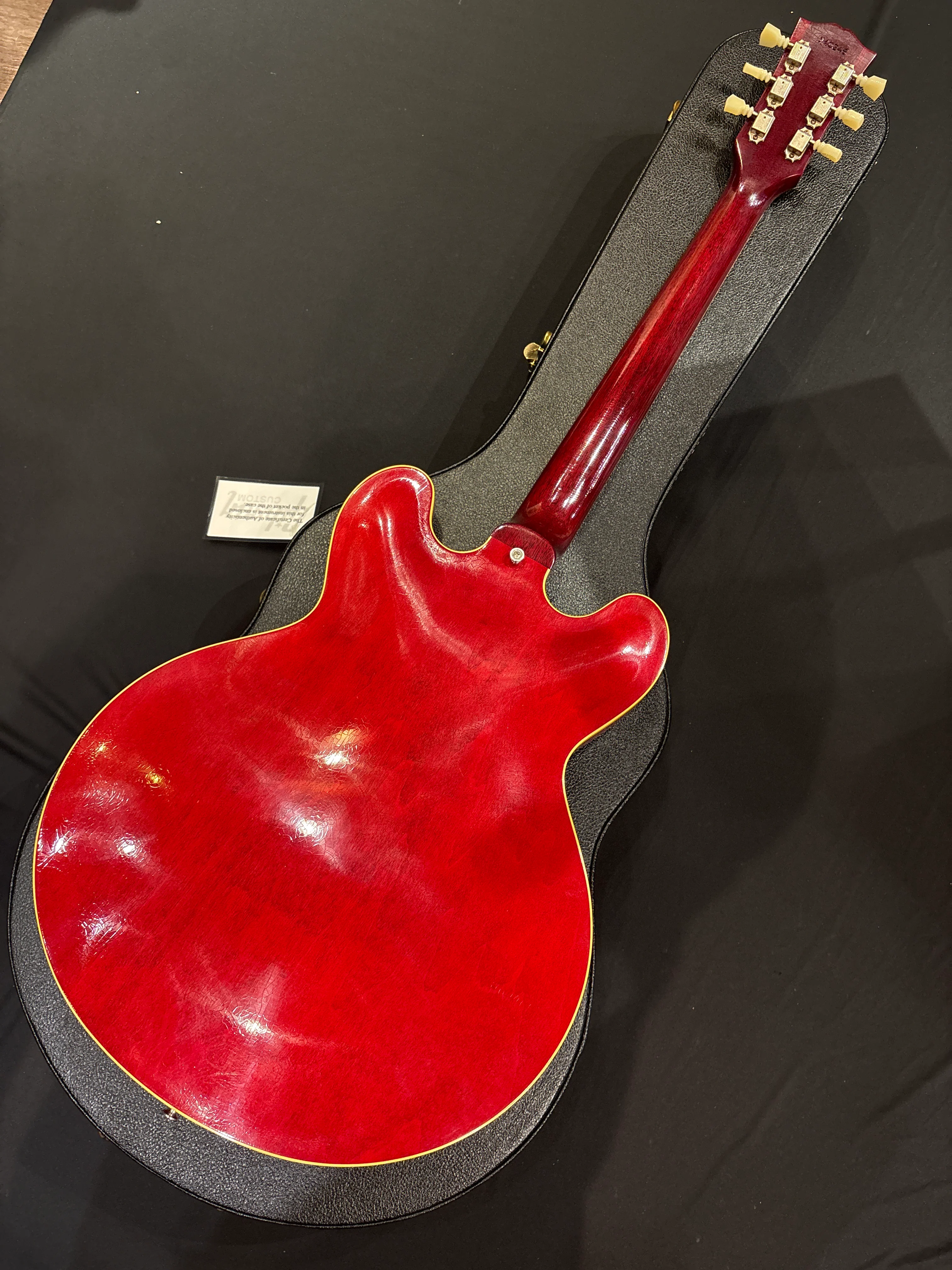 [SN 140246] CERTIFIED USED GIBSON 1961 ES-335 REISSUE ULTRA LIGHT AGED SEMI-HOLLOWBODY ELECTRIC GUITAR - 60S CHERRY [2024] - Image 8