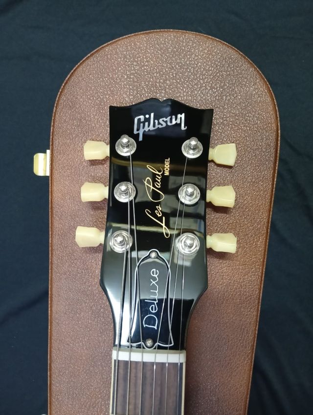 [SN-217640408] CERTIFIED USED GIBSON LES PAUL DELUXE 70S ELECTRIC GUITAR - GOLD TOP - Image 4