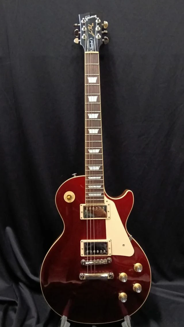 [SN 219430078] CERTIFIED USED GIBSON LES PAUL STANDARD 60S PLAIN TOP ELECTRIC GUITAR - SPARKLING BURGUNDY - Image 2