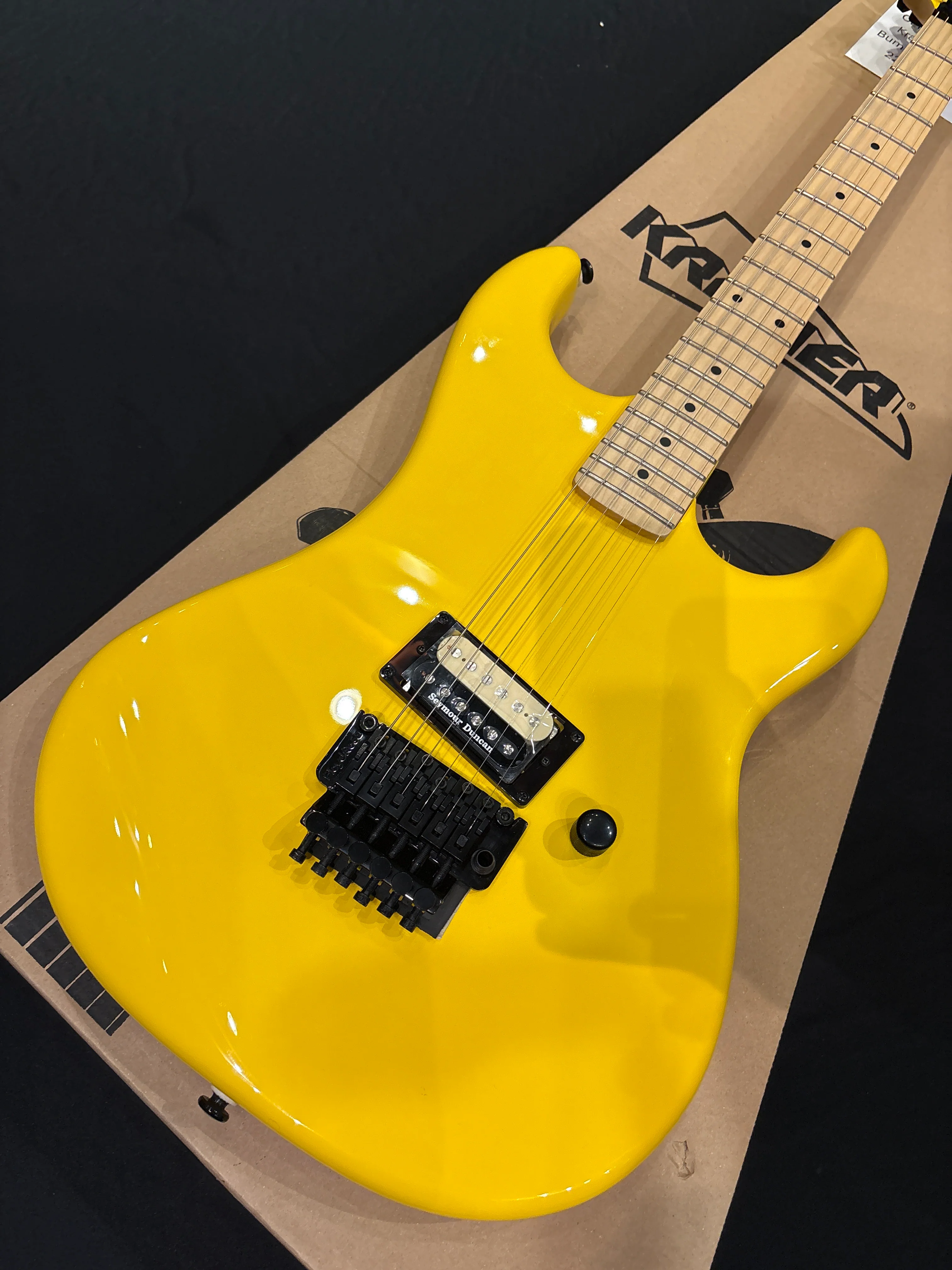 [SN 22062903537] CERTIFIED USED Kramer Baretta Electric Guitar - Bumblebee Yellow