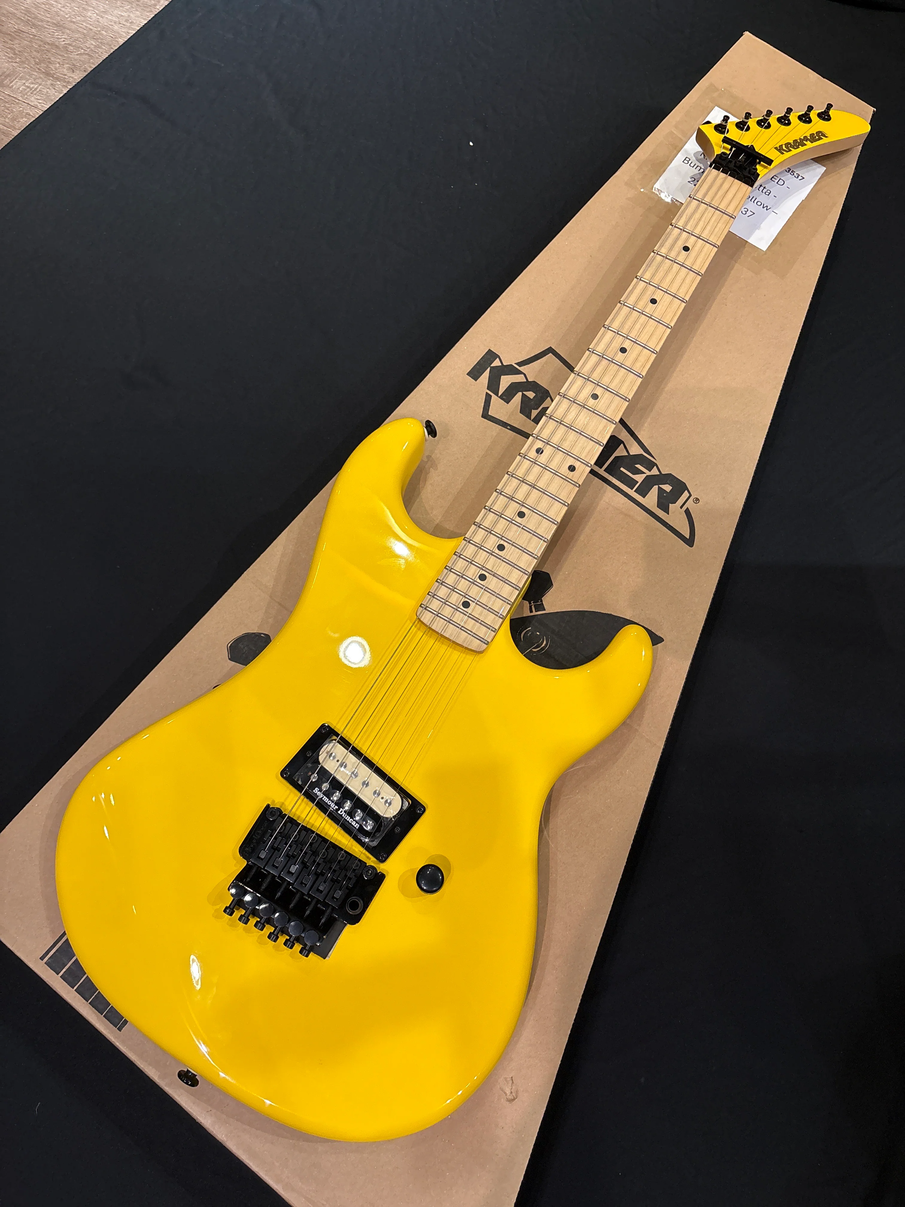 [SN 22062903537] CERTIFIED USED Kramer Baretta Electric Guitar - Bumblebee Yellow - Image 2