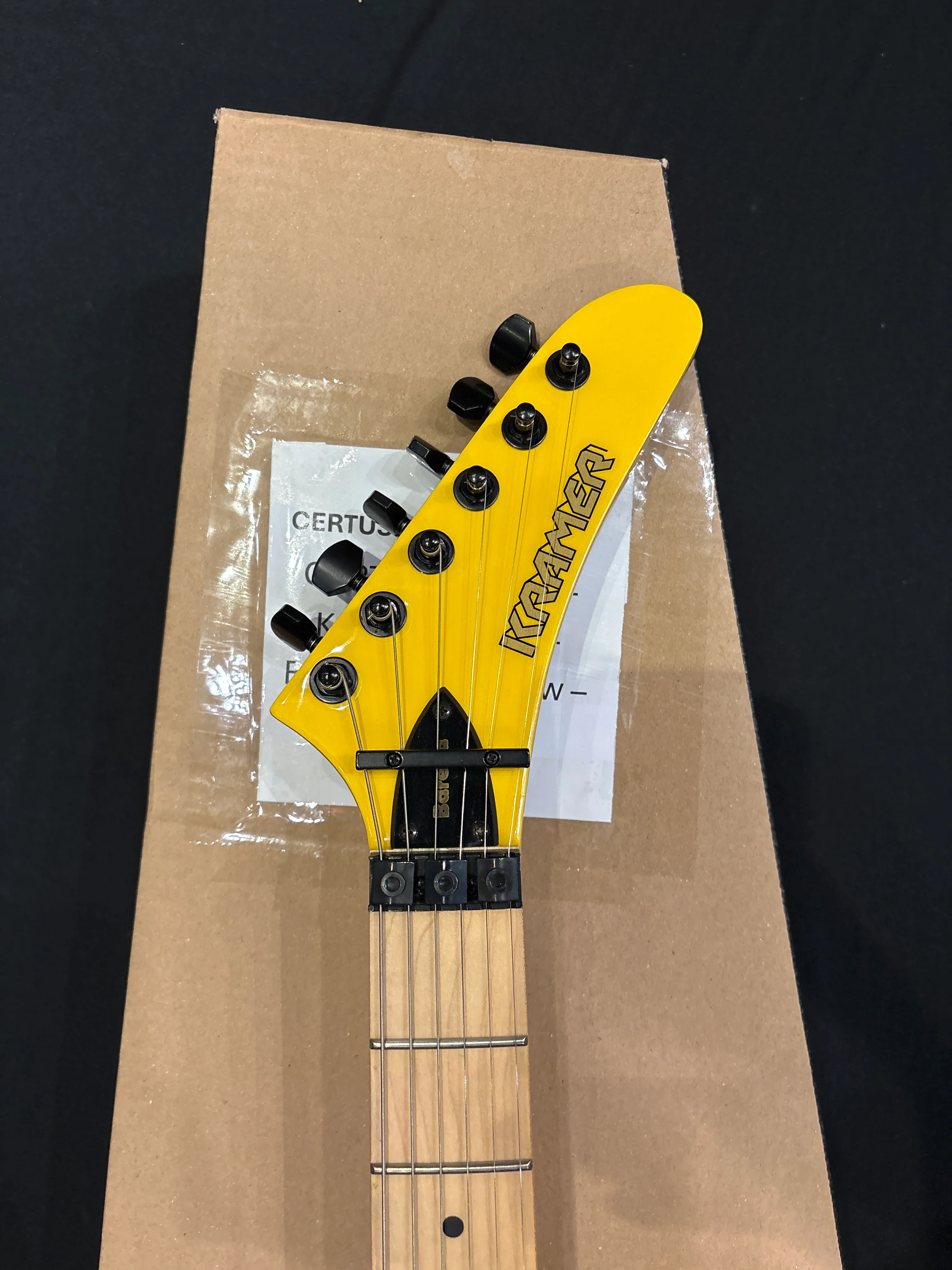 [SN 22062903537] CERTIFIED USED Kramer Baretta Electric Guitar - Bumblebee Yellow - Image 3